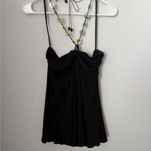 Women’s Vintage I.N. San Francisco Black Halter Top